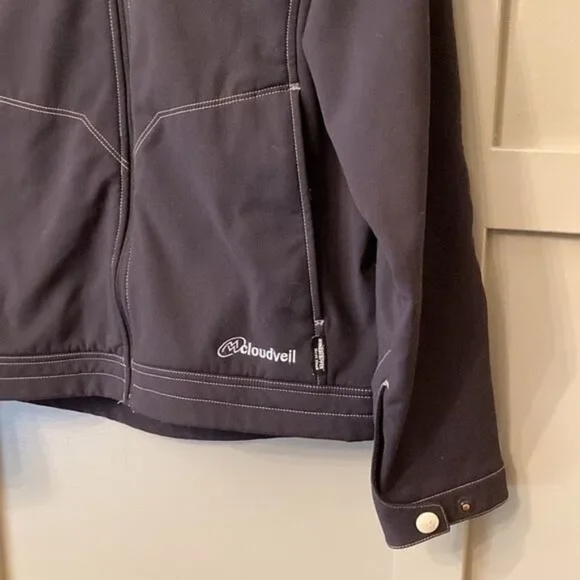 Cloudveil Windstopper Head Wall Soft Shell Full Zip Jacket Coat Black Size Smal - Picture 5 of 11